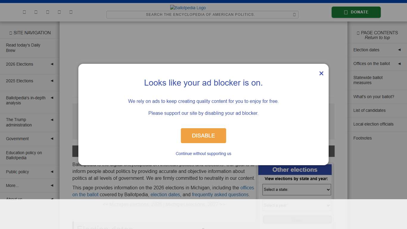 Michigan elections, 2026 - Ballotpedia
